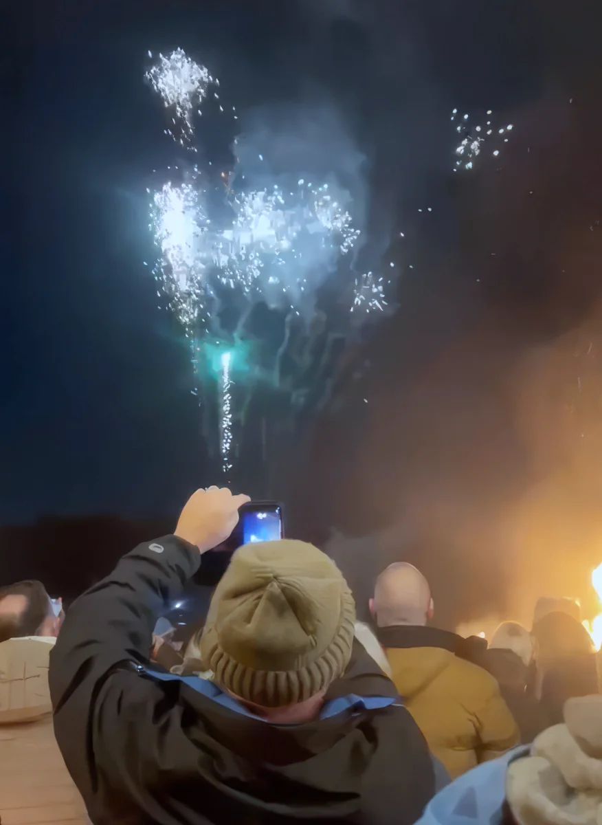 Fireworks at Hansworth's annual Bonfire Night celebrations