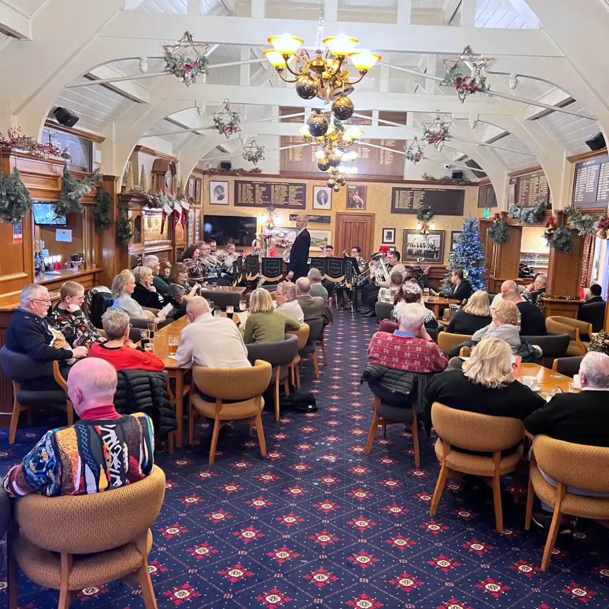 Christmas carols on of the well supported Handsworth Golf Club events