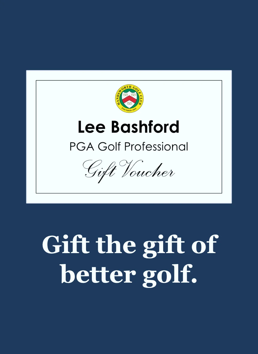 Gift voucher supplied by our club professional